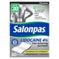 Salonpas LIDOCAINE 4% Pain Relieving Gel-Patch, 30 Patches