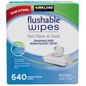 Kirkland Signature Premoistened Flushable Wipes, Fragrance Free, 640-count