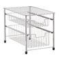The Container Store Double Drawer Wire Pull-Out Cabinet Organizer - 10-5/8" x 16-1/2" x 11-3/4"