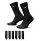Nike Everyday Elevated Crew Socks, M - Black/White