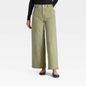 Universal Thread Women's High-Rise Sailor Wide Leg Ankle Jeans, 10 Long - Green
