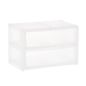 The Container Store Shimo Large Stacking Drawers - Translucent - 15-1/4" x 10-1/2" x 10-1/4" Height