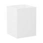 The Container Store Lacquer Wastebasket, 7-1/2 x 10 in - White