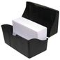 Innovative Storage Designs 300-Card Capacity Plastic Card File - Black - 4" x 6"