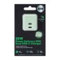 Five Below 20W Power Delivery Dual USB-C Charger, 1.4 x 1.3 x 1.3 in
