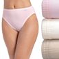 JOCKEY Women's 100% Cotton Elance French Cut Underwear - Ivory, Light & Pink Shadow