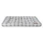 Vibrant Life Tufted Dog Bed for Jumbo Dogs, XL - Gray & White Plaid