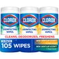 Clorox Disinfecting Wipes Variety Pack, Bleach Free, Crisp Lemon & Fresh Scents