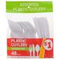 Assorted Plastic Cutlery - White