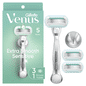 Venus Extra Smooth Sensitive Women's Razor, 3 Blade Refills + Shower Holder