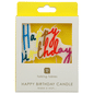Talking Tables Inc Rainbow Happy Birthday Candle, 1Pk