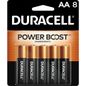 Duracell - Copper Top AA Alkaline Batteries - 8 Count