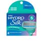Schick Hydro Silk 5-Blade Razor Refills for Women Sensitive Skin Hypoallergenic Serum with Aloe