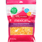 Food Club Finely Shredded Cheese, Four Cheese Blend, Mexican Style