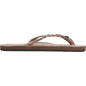 Rainbow Sandals Women's Flirty Braidy Flip-Flops - Dark Brown - L