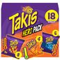Takis 18 pc / 1 oz Hero Variety Pack, Assorted Flavored Mixed Rolled Tortilla Chips – (8) Fuego 1 oz, (6) Blue Heat 1 oz, (4) Intense Nacho 1 oz