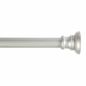 Nicholas 5/8" Nickel Tension Curtain Rod, 28-48"