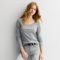 Women's Sonoma Goods For Life® Rib Long Sleeve Scoop Neck Tee, Size: Large, Dovetail Grey