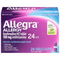 Allegra Adult 24-Hour Non-Drowsy Allergy Relief Antihistamine Gelcaps with 180 mg Fexofenadine HCI