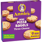 Annie's Frozen Three Cheese Mini Pizza Bagels