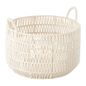 Round Cotton Rope Laundry Basket - Natural - 19-3/4" x 12-1/2"
