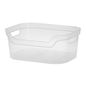 Mainstays Medium Open Plastic Bin - Clear
