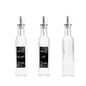 Glass Oil & Vinegar Bottles with Metal Pour Spouts