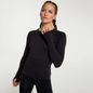 CALIA Women's Seamless Long Sleeve Tee, Small - Pure Black
