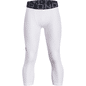 Under Armour Boys' HeatGear 3/4 Leggings - 100 White & Black - XL