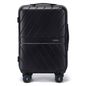 Bagsmart Polycarbonate Rolling Daren Carry-On Suitcase, 21-3/4 x 14 x 8-3/4 in - Black