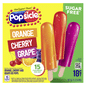 Popsicle Sugar Free Orange, Cherry and Grape Variety Pack Ice Pops, 18 Ct