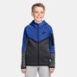 Nike Boys' Tech Fleece Full-Zip Sweatshirt, XL - Game Royal/Anthracite/Smoke Grey/Black