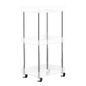 3-Tier Rolling Cart - Acrylic - 14" x 10-1/4" x 28-1/2" h