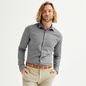 Apt. 9 Men's Apt. 9® Slim Fit Wrinkle Free Dress Shirt, Size: Large-32/33, Dark Grey