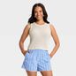 A New Day Women's Crewneck Drop Needle Pullover Sweater Tank, XS - Cream