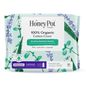 Honey Pot 100% Organic Cotton Cover Cooling Herbal Infusion Heavy Flow Overnight Pads, 16 Count