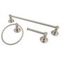 Allen + Roth 3-Piece Jordon Brushed Nickel Decorative Bathroom Hardware Set