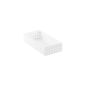 Like-it Bricks Medium Short Bin - White - 11" x 5-1/2" x 2-3/8"