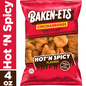 Baken-Ets Chicharrones Fried Pork Skins Hot'N Spicy Flavored 4 Oz