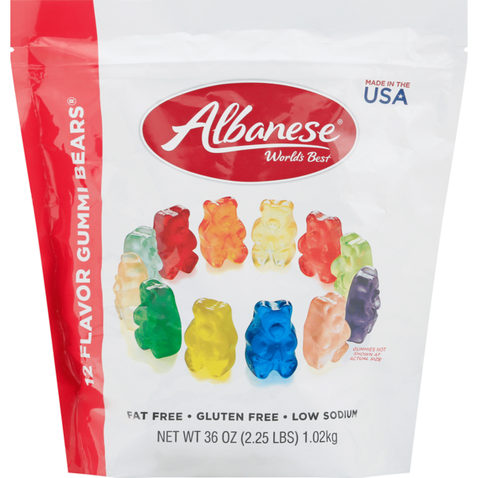 Albanese World's Best Gummi Bears, 12 Flavor