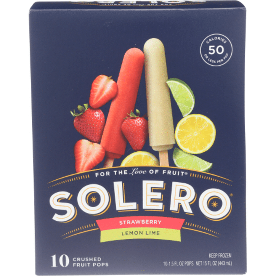 strawberry colada popsicles solero