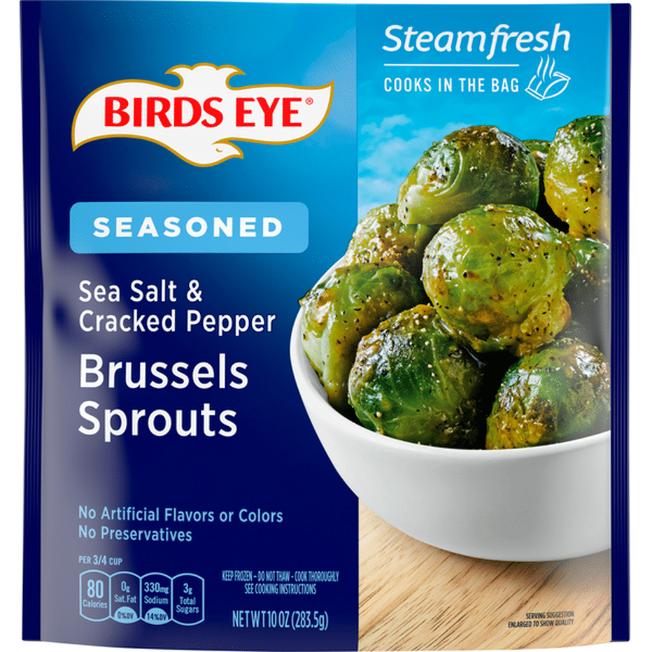 Birds Eye Brussels Sprouts, Seasoned, Sea Salt & Cracked Pepper