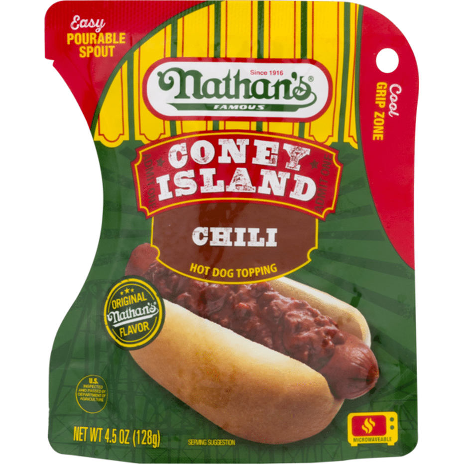 Nathan’s Famous Famous Hot Dog Topping Chili (4.5 oz) Delivery or