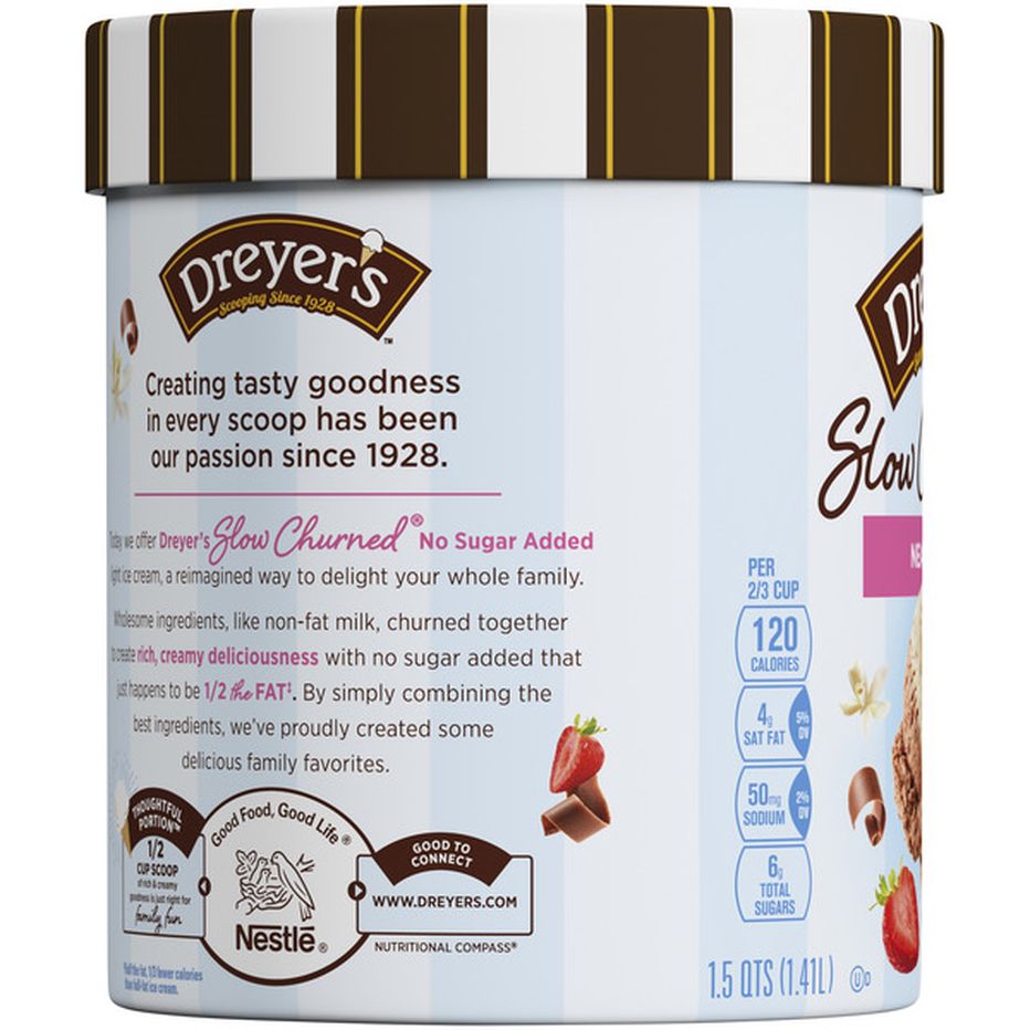 Edy's SLOW CHURNED No Sugar Added Neapolitan Light Ice Cream (1.5 qt) Delivery or Pickup Near Me